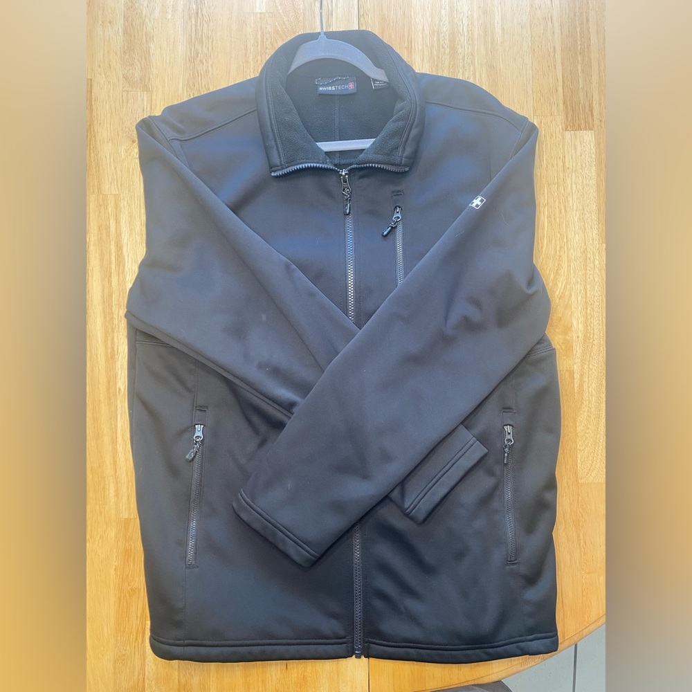 Swiss Tech Black Lightweight Softshell Jacket - image 1